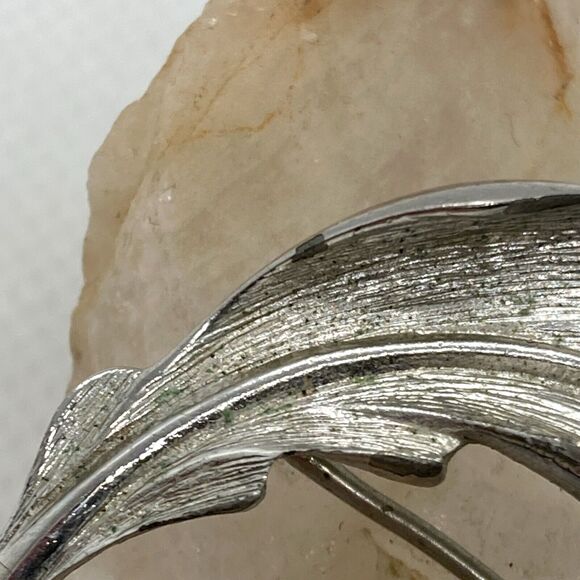 Vintage Lot of 3 Signed Monet Krementz Emmons Silver Tone Pin‎ Brooch Rhinestone - Picture 9 of 16